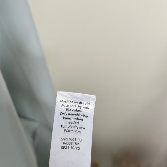 ATHLETA Midtown Button Down Shirt Halcyon Blue Sz 3X {B20} - Picture 6 of 6